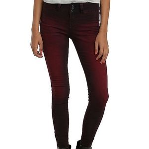 Blackheart Red Wash Super Skinny Jeans